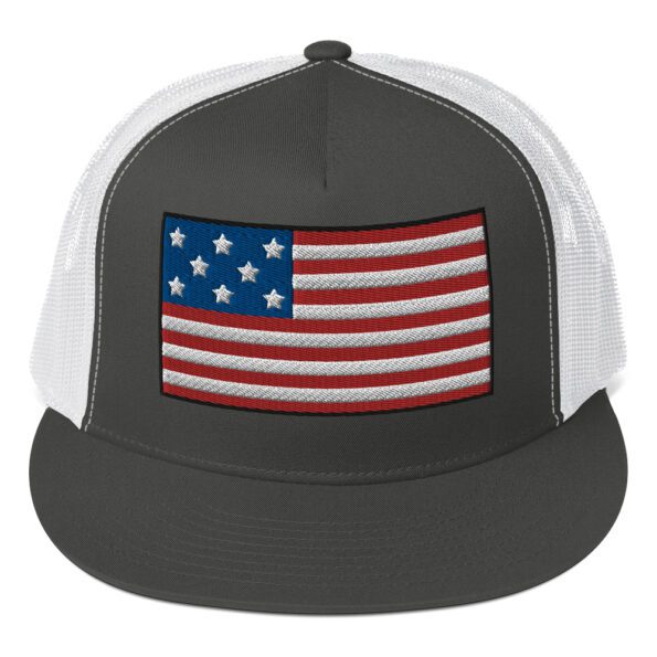 5-panel-trucker-cap-charcoal-white-front-6604700b845f2.jpg